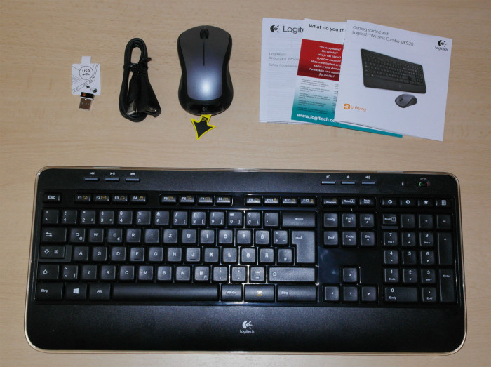 Logitech MK520 Lieferumfang